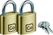 Fritid & Rejser - Go Travel Messing hængelåse (Twin Pack) - 5016326001718