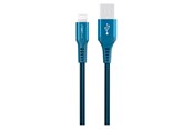 USB kabel - GreyLime Braided USB-A to Lightning Cable Blue 0.5 m - C21AL05M01