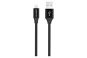 USB kabel - GreyLime Braided USB-A to MFi Lightning Cable Black 2 m - C21AL2M04