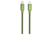 USB kabel - GreyLime Braided USB-C to USB-C Cable Green 2 m - C21CC2M03