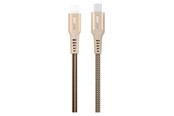 USB kabel - GreyLime Braided USB-C to Lightning Cable Beige 0.5 m - C21CL05M02