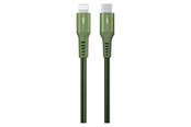 USB kabel - GreyLime Braided USB-C to Lightning Cable Green 3 m - C21CL3M03