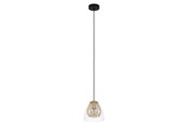 Lamper - EGLO Stars of Light JAZMINIA pendel E27 sort/børstet messing/klar - 390037