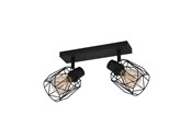 Lamper - EGLO Stars of Light TOSSINO væglampe 2xE27 sort - 390043