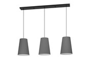 Lamper - EGLO Stars of Light PETROSA langbordspendel 3L E27 sort/grå - 390136