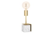 Lamper - EGLO Stars of Light CARMITA bordlampe E27 H260 hvid/børstet messing - 390169