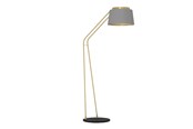 Lamper - EGLO Stars of Light ALMERIMAR gulvlampe sort/børstet messing/grå - 390174