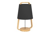 Lamper - EGLO Stars of Light CAMALOZA bordlampe E27 sort/træ FSC - 390187