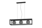 Lamper - EGLO Stars of Light ARANGONA langbordspendel 3L E27 L1100 sort/grå - 390215