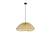 Lamper - EGLO Stars of Light SAMBUCONA pendel E27 Ø720 sort/bambus - 390236