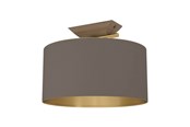 Lamper - EGLO Stars of Light SANTANDRIA loftlampe børstet messing/cappuccino FSC - 390335