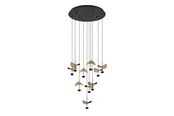 Lamper - EGLO Stars of Light DRACERA klyngependel Ø580 sort/guld - 390339