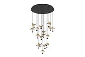 Lamper - EGLO Stars of Light DRACERA klyngependel Ø780 7L sort/guld - 390341