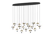 Lamper - EGLO Stars of Light DRACERA langbordspendel sort/guld - 390343
