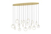 Lamper - EGLO Stars of Light PORTOCOLOM langbordspendel messing/hvid - 390348
