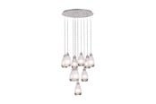 Lamper - EGLO Stars of Light SIRACUSA klyngependel 10L Ø580 børstet stål - 39503