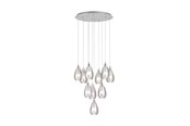 Lamper - EGLO Stars of Light SIRACUSA pendel 10L Ø580 krom/røgfarvet - 39506