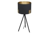 Lamper - EGLO Stars of Light TORTOLA 1 bordlampe E27 H590 sort/børstet messing - 39965