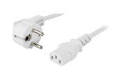 Strømkabel (intern) - Deltaco - power cable - power CEE 7/7 to power IEC 60320 C13 - 20 cm - DEL-109V-20