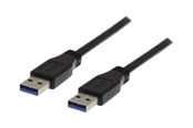 USB kabel - Deltaco USB3-210 - USB cable - USB Type A to USB Type A - 1 m - USB3-210S