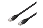 Netværkskabel - Deltaco TP-65SAU - patch cable - 5 m - black - Sort - 5m - TP-65SAU