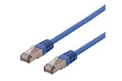Netværkskabel - Deltaco STP-60BAU - patch cable - 50 cm - blue - Blå - 0.5m - STP-60BAU