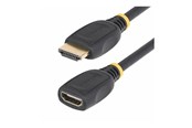 Skærmkabel - StarTech.com 18in HDMI 2.0 Extension Cable 4K 60Hz M/F - HDMI extension cable - 50 cm - HD2MF18INL