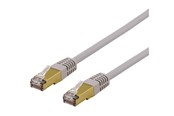 Netværkskabel - Deltaco SFTP-61AH - patch cable - 1 m - grey - Grå - 1meter - SFTP-61AH