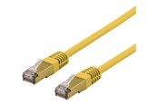 Netværkskabel - Deltaco SFTP-61GLAH - patch cable - 1 m - yellow - Gul - 1meter - SFTP-61GLAH