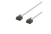Netværkskabel - Deltaco patch cable - 30 cm - grey - Grå - 0.3 meter - UUTP-2000