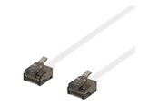 Netværkskabel - Deltaco patch cable - 3 m - white - Hvid - 3m - UUTP-2058