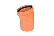 Afløb - Wavin PVC bøjning 15° 250mm - 550517