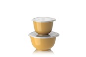 Køkkentilbehør - Rosti - Margrethe bowls Set of 2 + lids - Curry - 29937
