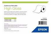 Papir, Fotopapir og Etiketter - Epson - continuous labels - high-glossy - 1 roll(s) - Roll (7.6 cm x 33 m) - 7113751