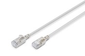 Netværkskabel - DIGITUS CAT 6A F-FTP Slim Patch Cord - 5m - Grå - 5m - DK-1632-A-050S