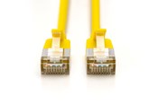 Netværkskabel - DIGITUS CAT 6A F-FTP Slim Patch Cord - 1m - Gul - 1m - DK-1632-A-010S-Y