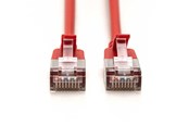 Netværkskabel - DIGITUS CAT 6A F-FTP Slim Patch Cord - 1m - Rød - 1meter - DK-1632-A-010S-R