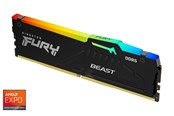 RAM - Kingston FURY Beast RGB DDR5-5600 - 32GB - CL40 - Single Channel (1 pcs) - AMD EXPO - Sort - KF556C40BB2A-32