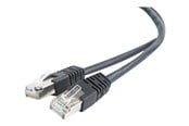 Netværkskabel - Gembird patch cable - 50 cm - black - Sort - 0.5m - PP22-0.5M/BK