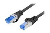 Netværkskabel - Lanberg patch cable - 1 m - RAL 9004 black - Sort - 1m - PCF6A-10CC-0100-BK
