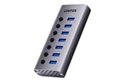 USB hub - Unitek H1314A - hub - 7-in-1 individual switches - 7 ports USB hub - USB 3.2 - 7 ports - Grå - H1314A01-EU