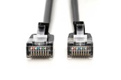 Netværkskabel - DIGITUS CAT 6A F-FTP Slim Patch Cord - 0.5m - Sort - 0.5m - DK-1632-A-005S-BL