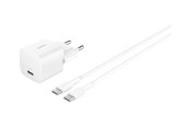 Mobil - Adaptere & Opladere - Belkin BoostCharge power adapter - PPS technology - 24 pin USB-C - 25 Watt - with USB-C cable (1m) - WCA012KQ1MWH-B6