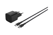 Mobil - Adaptere & Opladere - Belkin BoostCharge power adapter - PPS technology - 24 pin USB-C - 25 Watt - with USB-C cable (1m) - WCA012KQ1MBK-B6