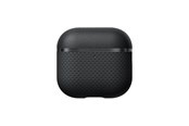 Mobil - Andet Tilbehør - PITAKA Aramid Fiber Magnetic Case black/gray - AirPods 4 - APM2404