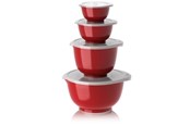 Køkkentilbehør - Rosti - Margrethe Bowls - Set of 4 + Lids (Red) - 29963