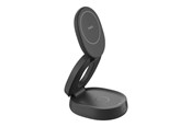Mobil - Adaptere & Opladere - Belkin BoostCharge wireless charging stand - 2-in-1 Qi2 magnetic foldable - + AC power adapter - 15 Watt - WIZ035KQBK