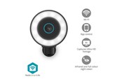 Netværkskamera - Nedis SmartLife udendørskamera Wi-Fi Spotlight 4K / 3840x2160 IP65 Cloud Storage (mulighed) / microSD (ikke inkluderet) / Onvif 5 V DC Med bevægelsessensor Nattesyn Sort - WIFICO41CBK