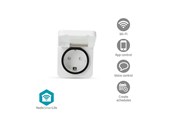 Smart Home - Nedis SmartLife Smart Plug Wi-Fi IP44 3680 W EU stik -25 - 55 °C Android™ / IOS Grå / Hvid 1 stk. - WIFIPO130FWT