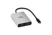 USB hub - OWC USB-C Dual HDMI 4K Display Adapter USB hub - 2 ports - Sølv - OWCCADPDL2HDMIQ